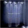 Juldekorationer Ruoru Belly Dance LED Crutches White Color Walking Stick Accessories Stage Performance Parts Shining Drop DHT0X