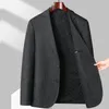 Trajes de hombre Traje de gama alta Otoño Negocios Rayas Single Western Versatile Casual Jacket Coats