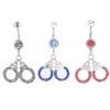 Navel Bell Button Rings D0051 Belly Ring Clear Ab Drop Delivery Jewelry Body Dhnab