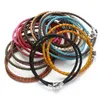 Pure S925 Silver Pandora Bracelet DIY Beads Fashion Double Layer Woven Leather Bracelet for Women Diy Fashion Jewelry