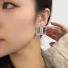 Luxurys Brand Stud earrings Womenens Designer Gold Silver Diamond Earring Jewelry Fashion LetterB Hoop Earings G2308076Z-6