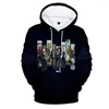 Herren Hoodies Octopath Traveler 2 3D-Drucke Unisex Mode Pullover Sweatshirt Lässige Streetwear Trainingsanzug