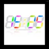 Wall Clocks 3D LED Digital Clock Rgb Luminous Table Alarm Time Date With App Control Bedroom