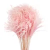装飾的な花の花輪ピンクの白い色パンパスグラス装飾乾燥天然花ブーケウェディングフラワーフェザーフラワーズ19-22クリスマス装飾230804