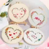 Chinese Products Diy Embroidery With Heart-shaped Pattern Hand-stitched Decor Ornament Hobbies For Craft Lover Handmade Sewing Art Craft