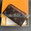 Brown Flower M30271 держатель монетных карт кошельки паспортные держатели роскошные дизайнеры маленькие женщины мужские кошельки подлинные кожа