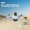 B6 mini GPS veículo aéreo não tripulado (uav) câmera 4 k hd prevenção de obstáculos controle remoto sem escova fluxo de luz embarcação dobrável HKD230807