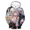 Sweats à capuche pour hommes HOLOLIVE VTuber Shirogane Noel impression 3D mode automne Winer costume vêtements de sport à capuche jeune Kawaii femmes/hommes le