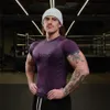 Camisetas de los hombres de impresión para hombre Muscle T Shirt Culturismo Fitness Hombres Tops Singlets Plus Camiseta de gran tamaño Marca de moda suelta manga corta Top J230807