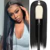 16-26 pouces longue ligne droite perruques synthétiques V partie perruques sans colle pleine tête demi perruque pour les femmes noires couleur naturelle utilisation quotidienne