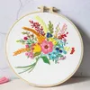 Chinese Style Products Spring Breeze Bouquet Flowers Embroidery DIY Manual Needlework Material Bag for Beginner Cross Stitch R230804