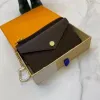 Модель дизайнер сумки ключ мешочком Pochette Cles Coles Coil Coild Женская мужская коричневая старая цветочная кольца держатель кредитной карты мини -кошелек сумка кошелька