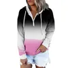 Women's Sweaters Printed Fashion Casual Long Sleeved Zippered Tie Hat Sweater Sweatshirts Leggings