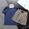 23SS Designer Mens Tracksuits Summer Letter Print Polo Polo Stirts Luxury Sport Suits Disual Cotton Men Shorts and Tirt Khaki مجموعات