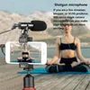 Microfoons Videocamera Microfoon op Sgun-microfoon voor DSLR Mobiele telefoons Mini-condensator 3,5 mm Vlogging-opname