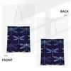 Shopping Bags Dragonflies Reusable Grocery Folding Totes Washable Lightweight Sturdy Polyester Gift