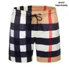 Designer Shorts Summer Mens Shorts Plaid Print Casual Beach été Pantalons Hommes Swim Short Taille M 3XL