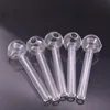 100 pcs Mini Fumer Main Tuyaux Épais Verre Brûleur À Huile Tuyaux Portable 7 cm Longueur Tuyau En Verre pour Dab Rig Bong