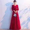 Etnik Giyim Nişan Düğün Tost Balo Elbisesi 2023 Parti Moda Kadınlar Seksi V-Gell Sequin Dekorasyonlu Nazır Etek Vestidos