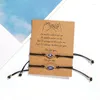 Strand Paper Card Weaving Bracelet Fashion Devil's Eye Adjustable Couple Set Pulsera