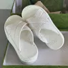 Designer Luxury Women Platform Sandals Slippers Platform Cross Strap About 6cm Heel Size 35-45 with Box NO458