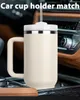 Bicchiere da 40 once con manico Thermos sottovuoto in acciaio inossidabile con tazza termica da viaggio per caffè in paglia per la bottiglia d'acqua per auto all'aperto HKD230807