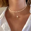 BOAKO 925 STREBL SREBRY Naszyjnik wisiorek dla kobiet biżuteria kryształowy łańcuch Choker Clavicle mejr filares bijoux l230704