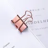 Fashion Binder Clips Papier Pins Zestawy z pudełkiem dla szkoły biurowej i materiałów domowych Zestaw narzędzi różowego złota