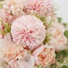 Декоративные цветы искусственная роза Цветок шелк белый пион высококачественный ремесленник