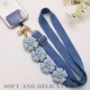 Universal Clip Typ Anti Lanyard Lange Schulter Perle Blume Plüsch Muster Schulter Umhängeband Mobile Lanyard