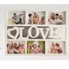 Frames Collage-Bilderrahmen Love Po zeigt sechs 6-Zoll-Bilder an