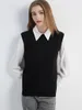 女性のセーターセーターセーターベストニットウェアプルオーバーウールスプリングヴィンテージニット服