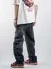 Jeans pour hommes américain déchiré hommes Hip Hop mode droite Denim pantalon vêtements pour hommes jambe large pantalon décontracté 2023 printemps été