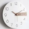 Wall Clocks Office Silent Clock Round Quartz Fashion Classic Italy Quiet Aesthetic Minimalist Horloge Home Decor GXR45XP