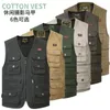 Men's Vests Plus Size S-4XL Tactical Masculine Waistcoat Male Multi Pocket Unloading Sleeveless Vest Pographer Reporter Summer Jacket 230804