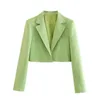 女性のスーツグリーンピンクスーツショートセットハイウエストスカートジャケットエレガントなファッションシックなスタイリッシュカジュアルトレンディなトレンディクラシックベーシックY2K