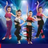 Scene Wear Girls Latin Dance Costumes Sequin Fringe Salsa Samba Costume Kids Ballroom Tassel Dress Pants Children Performance Outfits