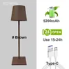 5200mAh Creative Office Restaurant Bar Table Rechargeable Study Reading Touch Led Desk Light Lamp Usb Charging Port Cordless HKD230807