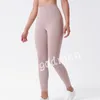 2024 Lululemeni High Waist Solid Color Sweatpants Yoga Pants Gym Clothingレギンスレギンス弾性fies