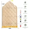 Carpet Prayer Mat for Muslim Ramadan Flannel Carpet Worship Kneel Embossing Floor Carpets Non-slip Soft Portable Travel Prayer Rug 230804