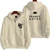 Heren Hoodies Heren Capuchon Print Casual Rits Bomberjacks Warm Pearly Gates Lange Mouwen Jassen Trui Jas 2023 Kleding