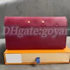 Luxurys Designer Card Holder Long Wallet Fashion Card Case本物のレザーパスポートホルダーマンファッション女性エンベロープポケットオーガナイザーコイン財布用ミニウォレット