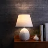 Tafellampen Moderne Witte Lamp Blad Textuur Keramiek Naast Voor Woonkamer Minimalistische Creatieve Decoratieve Slaapkamer