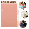 Index Tab Detachable Binder Tabs Classification Paper Dividers Punched Classified Labels