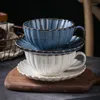 Cups Saucers Japanese Chrysanthemum Cup And Plate Set Kiln Color Changing Ceramic Breakfast Coffee Style Luxury Tea