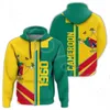 Erkek Hoodies Afrika Bölgesi Ülke Zip Hoodie Kamerun Yarı Konsepte Moda Kazak Baskı Erkekler Kadınlar Çok Çakık Günlük Toplar