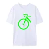 メンズTシャツファッション自転車デザインブラックホワイトプリントTシャツの男性女性ユーモアカジュアルトップノベルティ快適なクリエイティブクールなカミゼタス