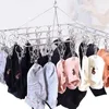 Hangers 3X Sock Drying Racks Laundry Drip Hanger Rectangle With 30Pcs Pegs Indoor Outdoor Clothesline Hanging