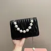 Bolsa de diseño Pearl Pearl Pearl Bag Caqueta de bolso de bolso Crossalfodos Bolso de hombro Bolsa Bolsas Mujeres Moda de cuero de alta calidad Wallte