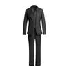 Women's Two Piece Pants 3 Pieces Black Women Pantsuits Business Formal Party Professional Blazer Jacket Waistcoat Trousers Solid Color Lady